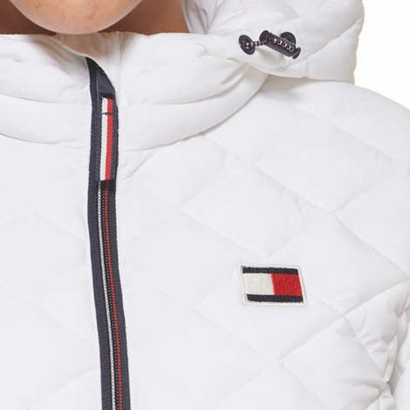 Tommy Hilfiger Ladies' Packable Jacket White - Picture 7 of 9